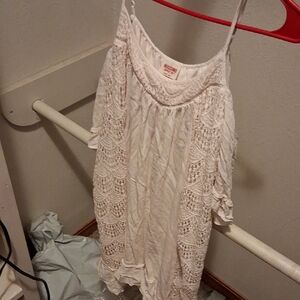 Mossimo Supply Co. White Lace Camisole